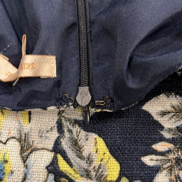 Stitch Fix Skies Are‎ Blue | Sleeveless Shift Dress | Navy White Yellow | XS - Picture 10 of 15